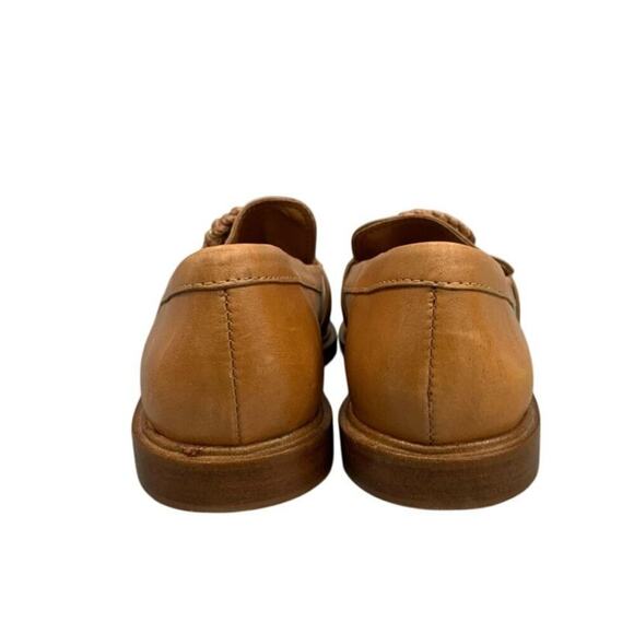 Schutz Tan Braided Bit Leather Loafers Flats – Women’s Size 9 New main image 6